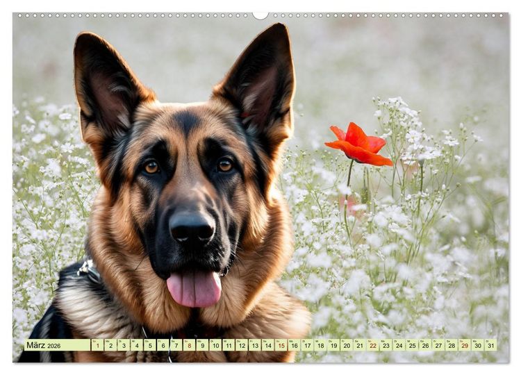 Produktbild: Deutscher Sch&auml;ferhund - Inbegriff der Treue (Wandkalender 2026 DIN A2 quer), CALVENDO Monatskalender