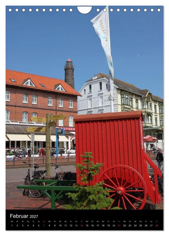 Produktbild: Borkum (Wandkalender 2027 DIN A4 hoch), CALVENDO Monatskalender