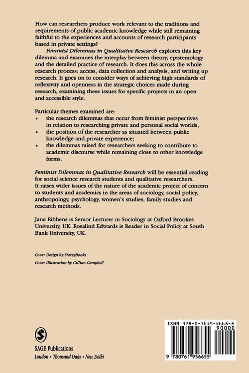 Produktbild: Feminist Dilemmas in Qualitative Research