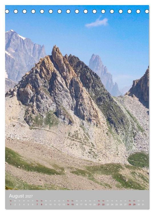 Produktbild: Tour du Mont Blanc (Tischkalender 2027 DIN A5 hoch), CALVENDO Monatskalender