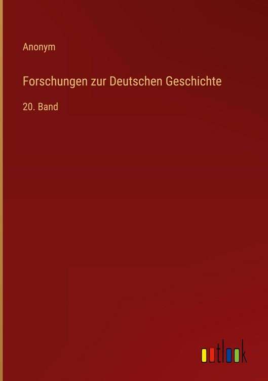 Produktbild: Forschungen zur Deutschen Geschichte