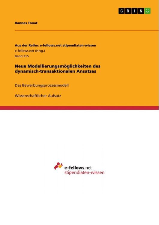 Produktbild: Neue Modellierungsm&ouml;glichkeiten des dynamisch-transaktionalen Ansatzes