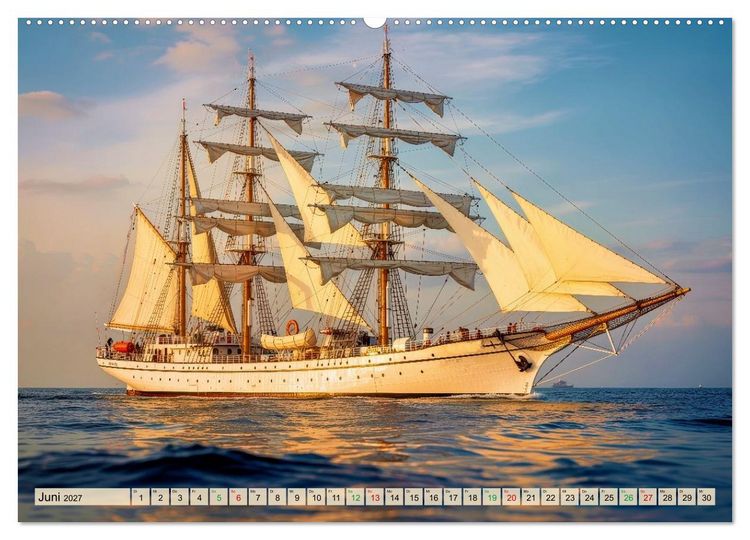Produktbild: Segelschulschiffe - Weltweit (hochwertiger Premium Wandkalender 2027 DIN A2 quer), Kunstdruck in Hochglanz