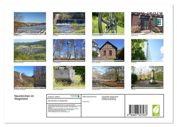 Produktbild: Neunkirchen im Siegerland (Wandkalender 2026 DIN A4 quer), CALVENDO Monatskalender