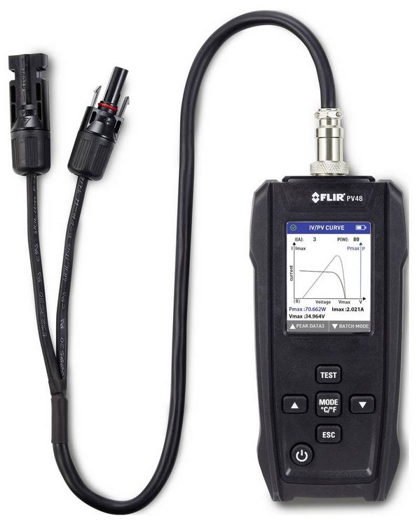Produktbild: FLIR Solarpanel-Tester und I-V-Kennlinien-Tracer mit Temperaturmessungen PV48 Solar-Panel-Tester