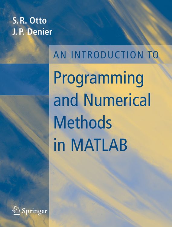 Produktbild: An Introduction to Programming and Numerical Methods in MATLAB