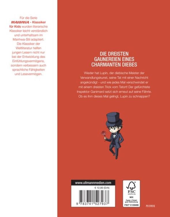 Produktbild: MANHWA &ndash; Klassiker f&uuml;r Kids &ndash; Ars&egrave;ne Lupin (komplett in Farbe)