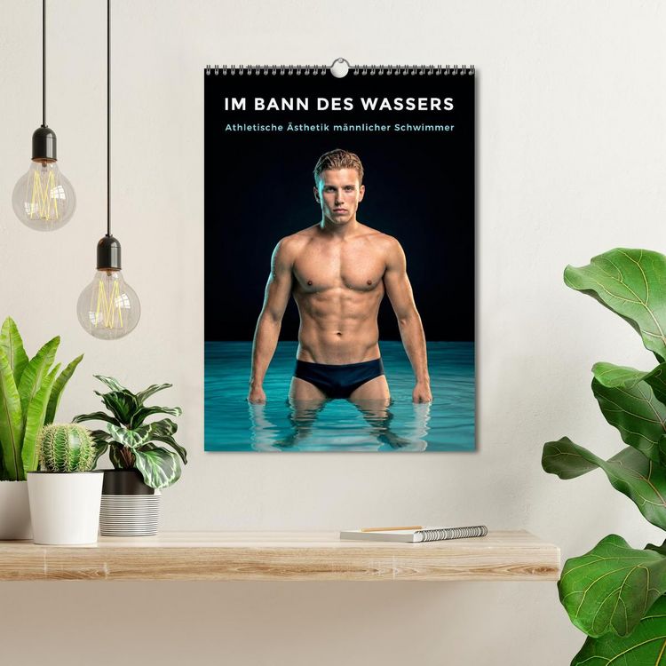 Produktbild: Im Bann des Wassers - Athletische &Auml;sthetik m&auml;nnlicher Schwimmer (Wandkalender 2027 DIN A3 hoch), CALVENDO Monatskalender