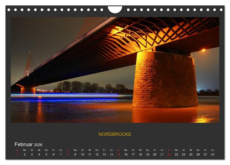 Produktbild: BONNER NACHTFARBEN (Wandkalender 2026 DIN A4 quer), CALVENDO Monatskalender