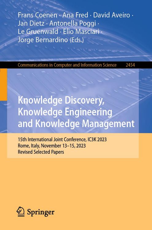 Produktbild: Knowledge Discovery, Knowledge Engineering and Knowledge Management