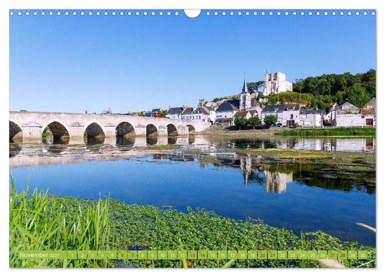 Produktbild: Zauberhaftes Tal der Loire. Charmante St&auml;dte und pr&auml;chtige Schl&ouml;sser (Wandkalender 2027 DIN A3 quer), CALVENDO Monatskalender