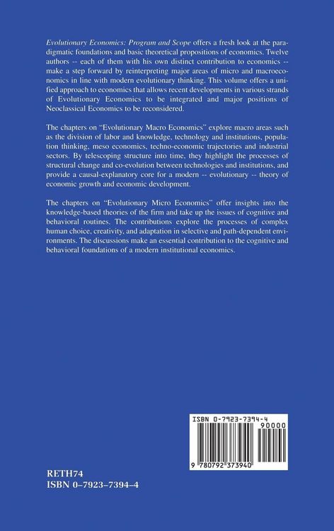 Produktbild: Evolutionary Economics: Program and Scope