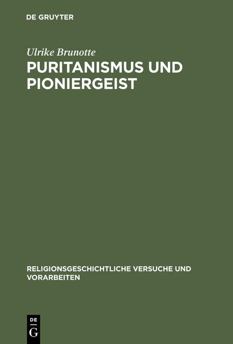 Produktbild: Puritanismus und Pioniergeist
