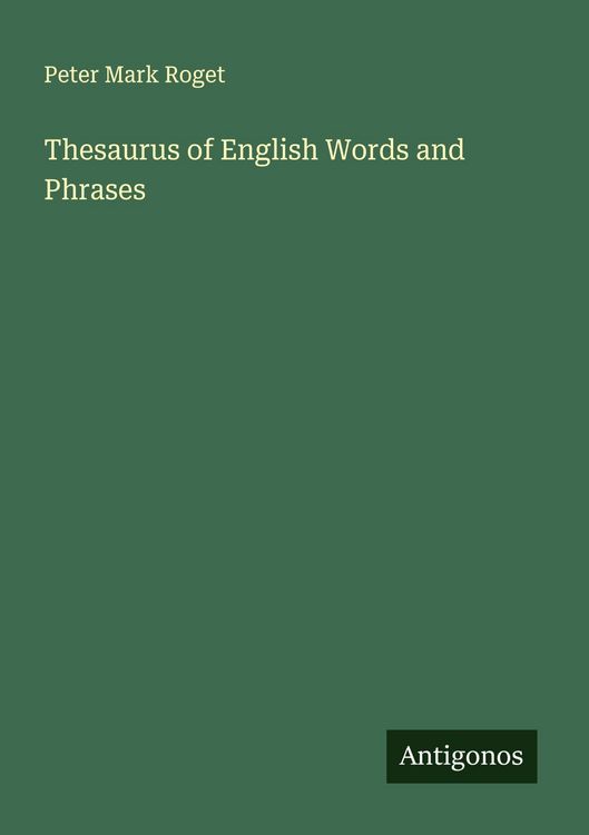 Produktbild: Thesaurus of English Words and Phrases