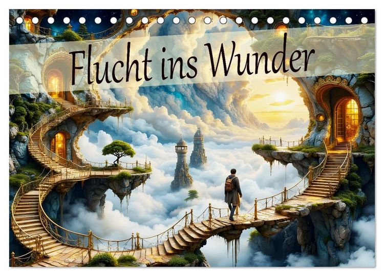 Produktbild: Flucht ins Wunder (Tischkalender 2026 DIN A5 quer), CALVENDO Monatskalender