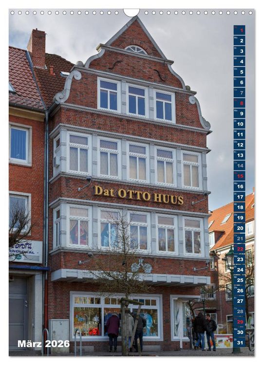 Produktbild: Emden - Sehenswertes der Seehafenstadt (Wandkalender 2026 DIN A3 hoch), CALVENDO Monatskalender