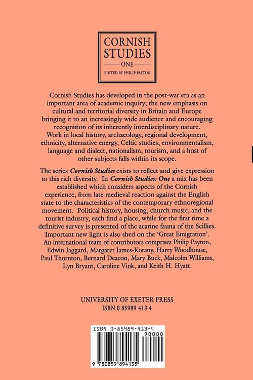 Produktbild: Cornish Studies Volume 1