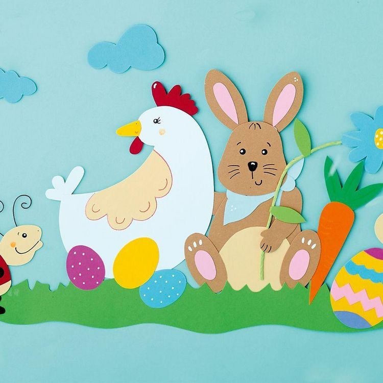 Produktbild: Fr&ouml;hliche Osterzeit aus Papier (kreativ.kompakt.)