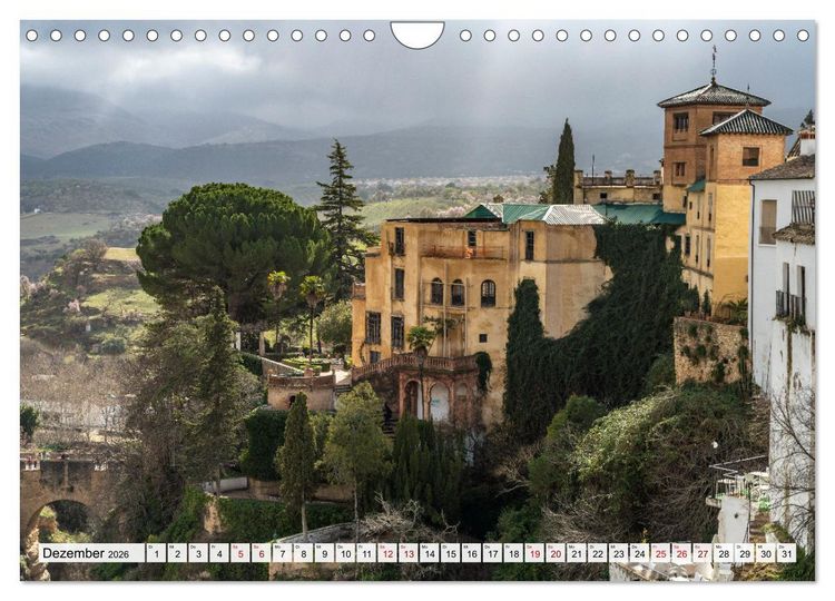 Produktbild: Andalusien - Ronda (Wandkalender 2026 DIN A4 quer), CALVENDO Monatskalender