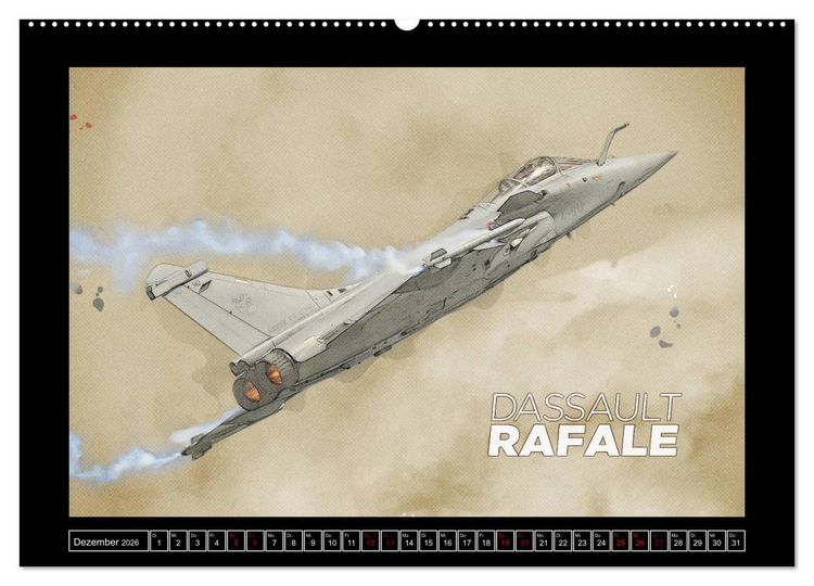 Produktbild: Aero Action Art - Luftfahrt Kunst (hochwertiger Premium Wandkalender 2026 DIN A2 quer), Kunstdruck in Hochglanz