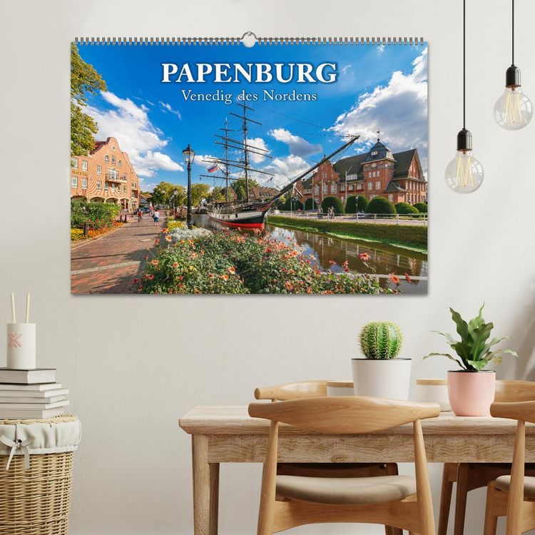 Produktbild: Papenburg - Venedig des Nordens (Wandkalender 2026 DIN A2 quer), CALVENDO Monatskalender