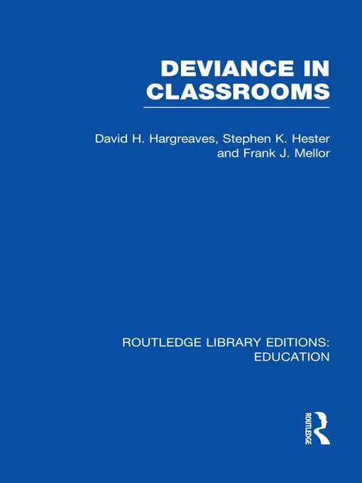 Produktbild: Deviance in Classrooms (RLE Edu M)