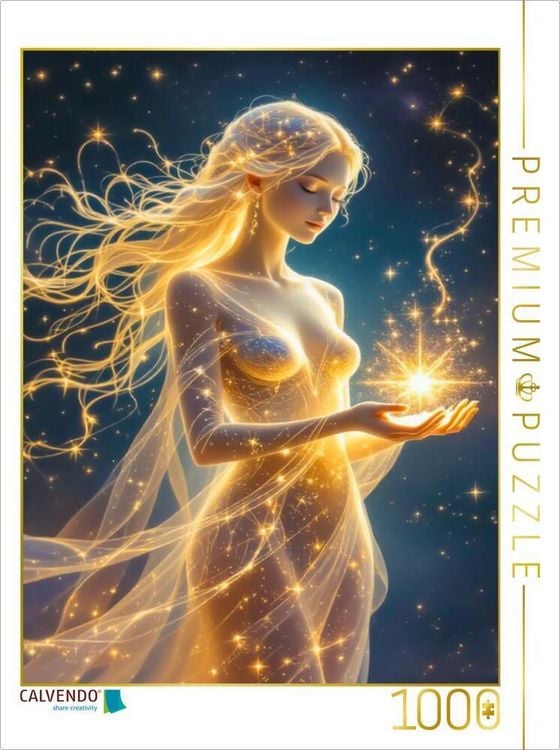 Produktbild: CALVENDO Puzzle Jungfrau - Die H&uuml;terin des Lichts | 1000 Teile Lege-Gr&ouml;&szlig;e 64x48cm Foto-Puzzle f&uuml;r gl&uuml;ckliche Stunden