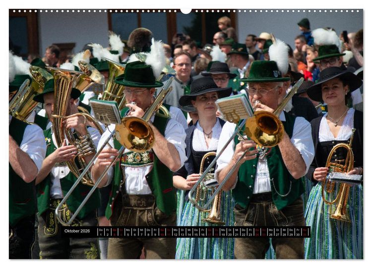 Produktbild: Maibaum aufstellen (Wandkalender 2026 DIN A2 quer), CALVENDO Monatskalender