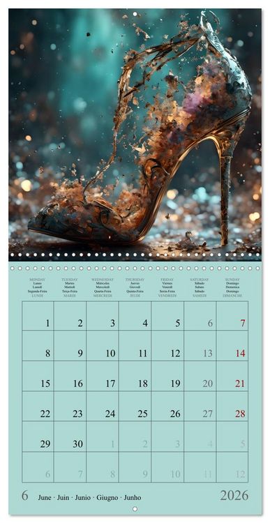 Produktbild: Enchanted by high heels - For shoe lovers (Wall Calendar 2026 12 &times; 12 Inch) CALVENDO 12 Month Wall Calendar