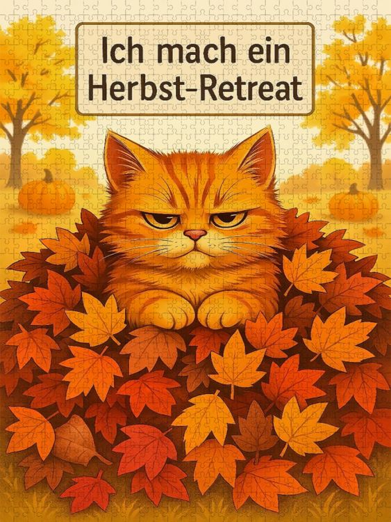 Produktbild: CALVENDO Puzzle Mein Herbst-Retreat - jetzt als Puzzle | 1000 Teile Lege-Gr&ouml;&szlig;e 64x48cm Foto-Puzzle f&uuml;r gl&uuml;ckliche Stunden