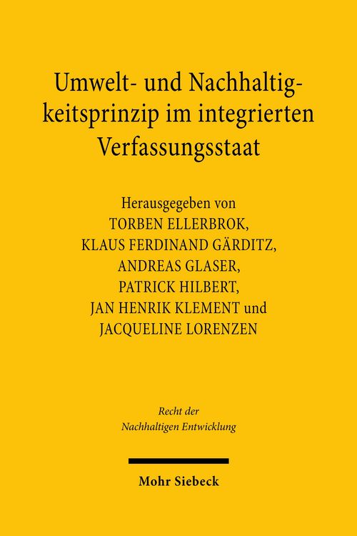 Produktbild: Umwelt- und Nachhaltigkeitsprinzip im integrierten Verfassungsstaat