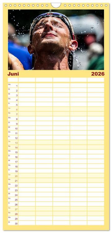 Produktbild: Familienplaner 2026 - TRIATHLON mit 5 Spalten (Wandkalender, 21 x 45 cm) CALVENDO