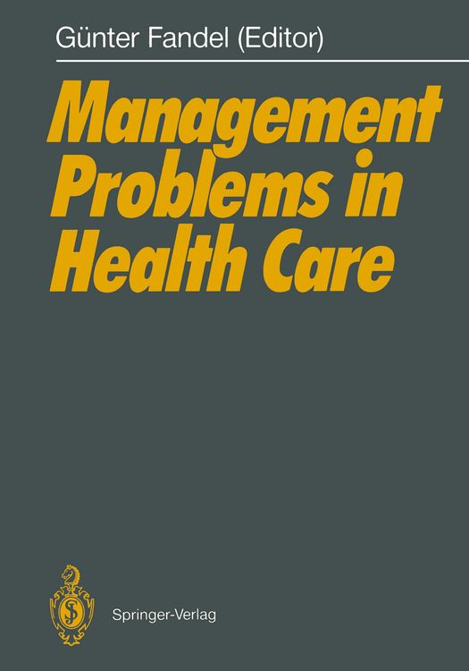 Produktbild: Management Problems in Health Care