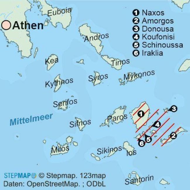 Produktbild: Kykladen 28 Touren auf Naxos, Amorgos und den Kleinen Kykladen