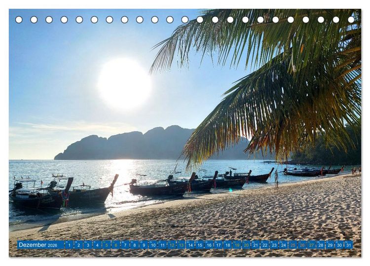 Produktbild: Phi Phi Island &ndash; Thailands traumhaftes Paradies (Tischkalender 2026 DIN A5 quer), CALVENDO Monatskalender