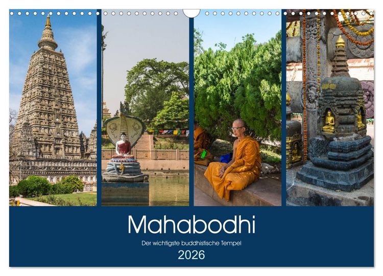 Produktbild: Mahabodhi &ndash; Der wichtigste buddhistische Tempel (Wandkalender 2026 DIN A3 quer), CALVENDO Monatskalender