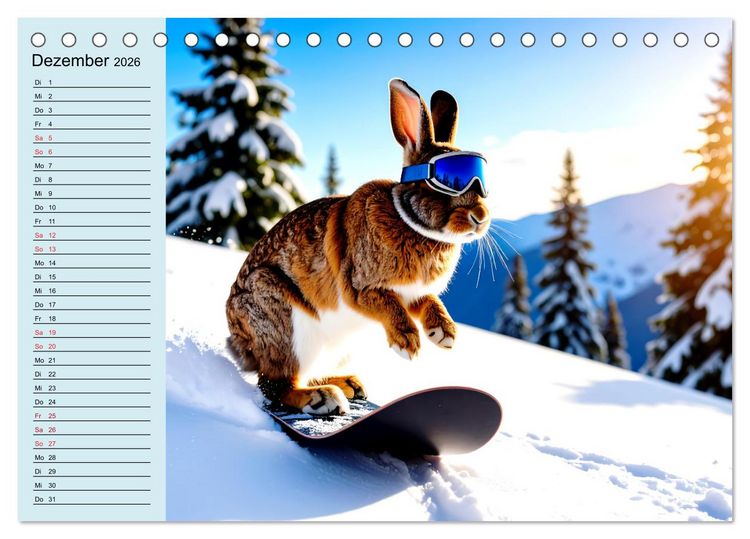 Produktbild: Tierisch kreativ: Hobbies im Tierreich (Tischkalender 2026 DIN A5 quer), CALVENDO Monatskalender