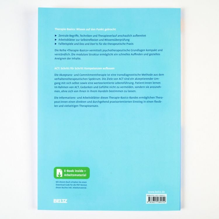 Produktbild: Therapie-Basics Akzeptanz- und Commitmenttherapie (ACT)