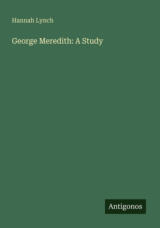 Produktbild: George Meredith: A Study
