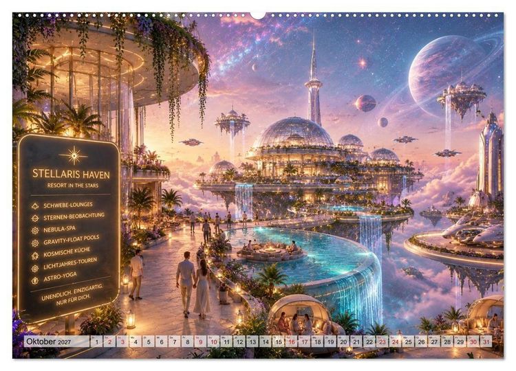 Produktbild: Die verr&uuml;cktesten Urlaubsdestinationen (hochwertiger Premium Wandkalender 2027 DIN A2 quer), Kunstdruck in Hochglanz