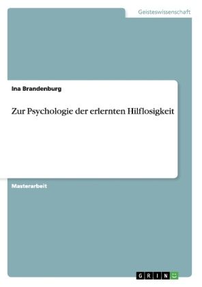 Produktbild: Zur Psychologie der erlernten Hilflosigkeit