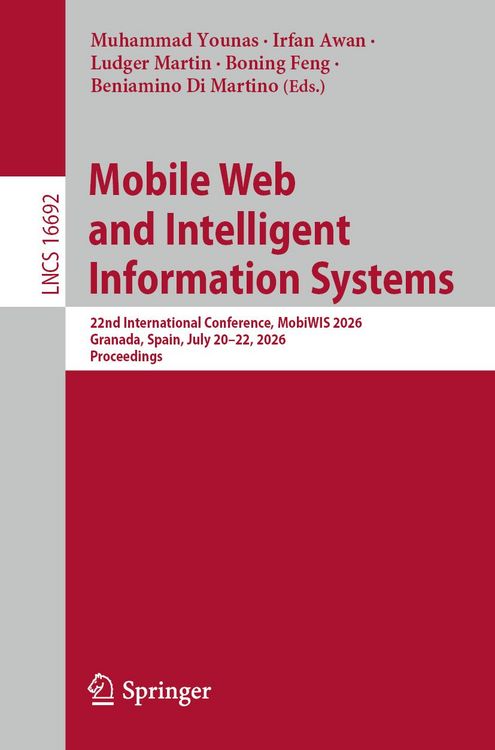 Produktbild: Mobile Web and Intelligent Information Systems