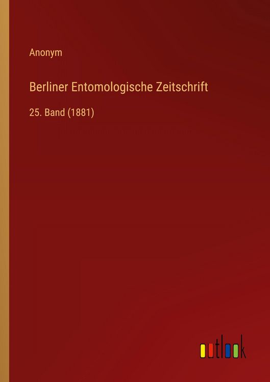 Produktbild: Berliner Entomologische Zeitschrift