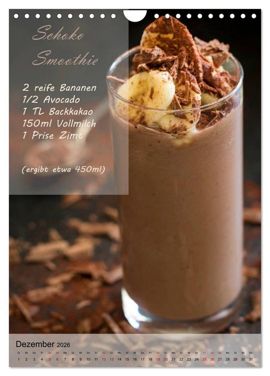 Produktbild: Smoothies zum Selbermachen (Wandkalender 2026 DIN A4 hoch), CALVENDO Monatskalender