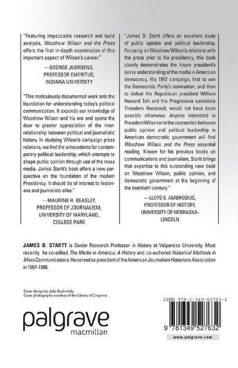 Produktbild: Woodrow Wilson and the Press