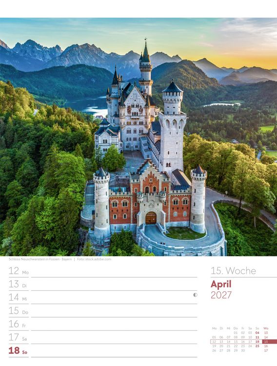 Produktbild: Malerisches Deutschland Wochenplaner Kalender 2027