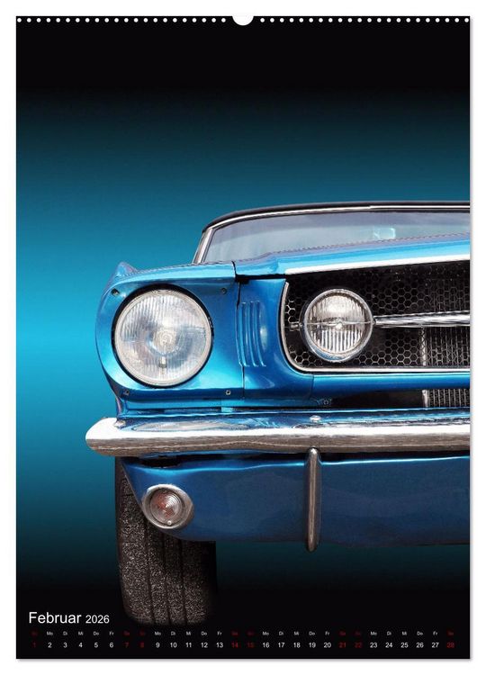 Produktbild: Amerikanische Autos aus den Jahren 1957 bis 1976 Frontansichten (hochwertiger Premium Wandkalender 2026 DIN A2 hoch), Kunstdruck in Hochglanz