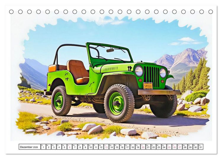 Produktbild: Kultautos der 1960er Jahre (Tischkalender 2026 DIN A5 quer), CALVENDO Monatskalender