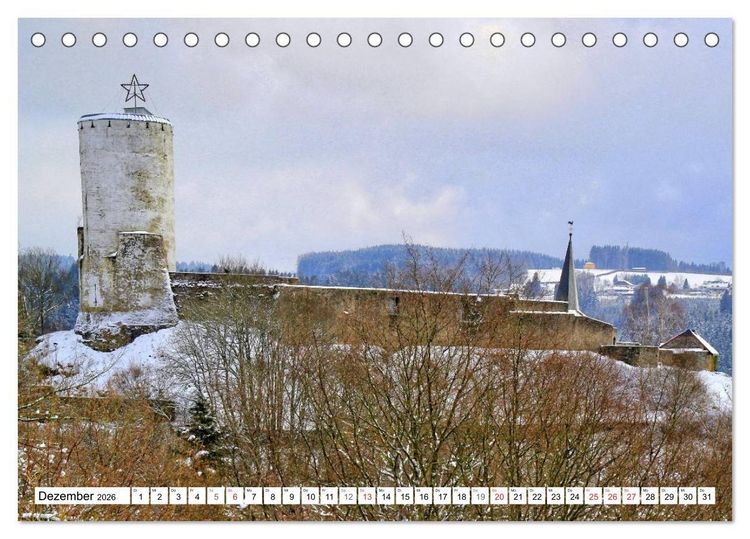Produktbild: Burgenland Eifel (Tischkalender 2026 DIN A5 quer), CALVENDO Monatskalender