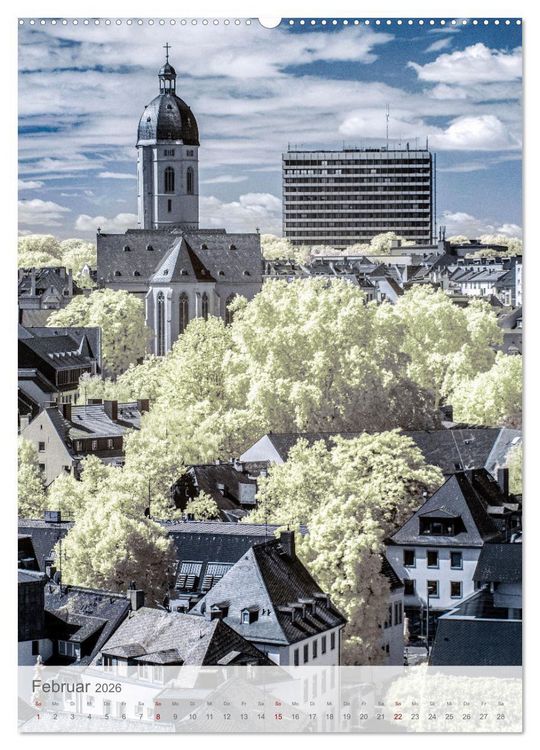 Produktbild: MAINZ IN INFRAROT (hochwertiger Premium Wandkalender 2026 DIN A2 hoch), Kunstdruck in Hochglanz